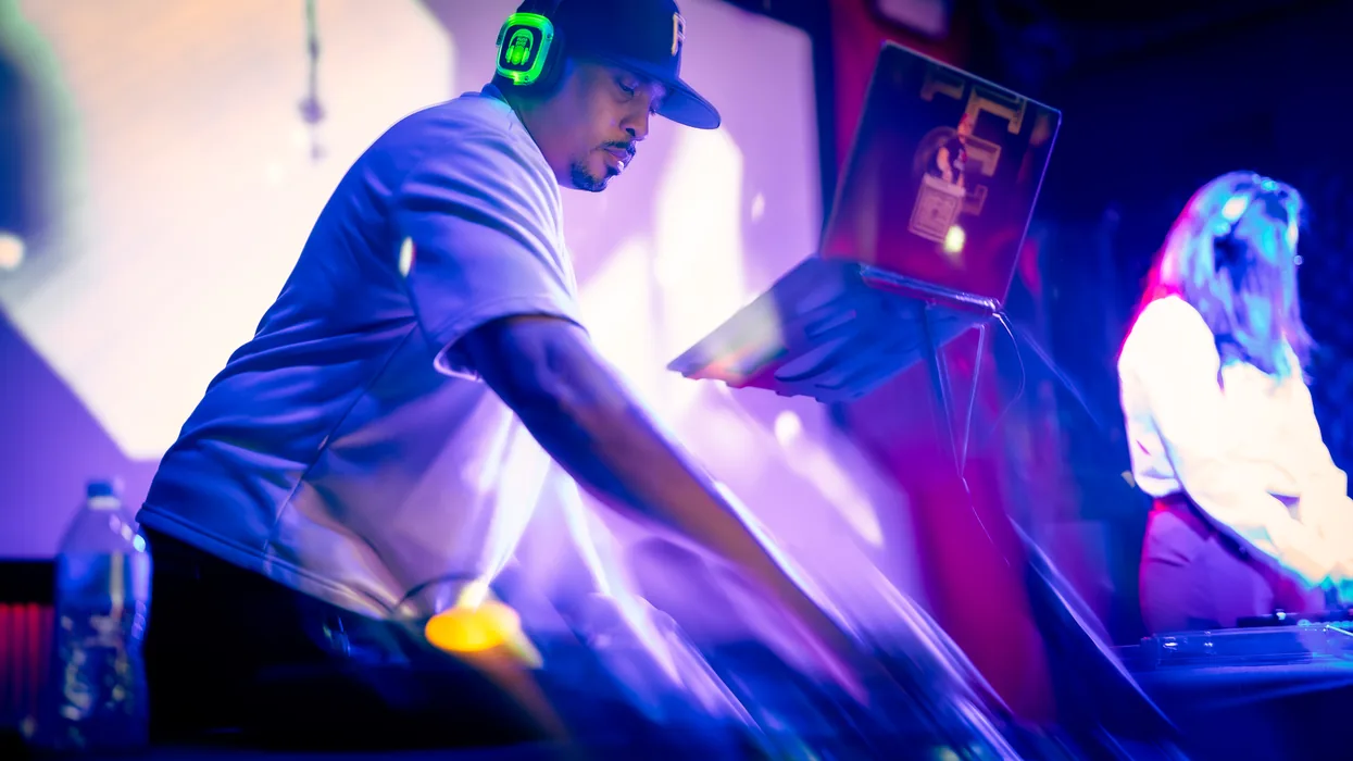 DJ at Silent Disco The Highball Austin — live event photography Hen's Bread